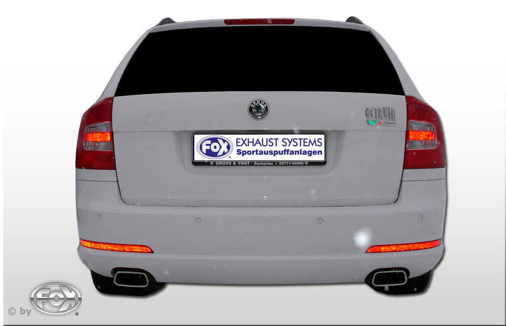 FOX Skoda Octavia Typ 1Z inkl. Facelift Endschalldämpfer rechts/links - 145x65 Typ 59 rechts/links