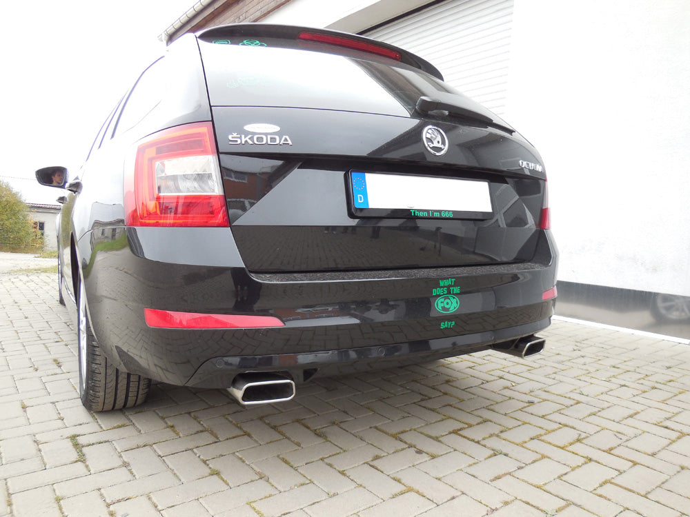 FOX Skoda Octavia 5E Endschalldämpfer rechts/links - 145x65 Typ 59 rechts/links
