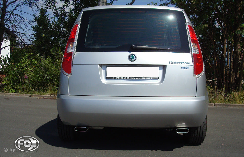 FOX Skoda Roomster 5J Endschalldämpfer rechts/links - 130x50 Typ 52 rechts/links