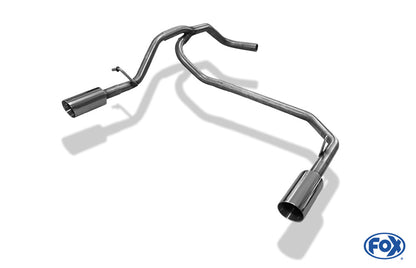 FOX Seat Mii/ Skoda Citigo/ VW UP Endrohrsystem rechts/links passend auf originalen oder FOX-Endschalldämpfer   - 1x80 Typ 25 rechts/links