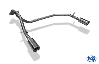 FOX Seat Mii/ Skoda Citigo/ VW UP Endrohrsystem rechts/links passend auf originalen oder FOX-Endschalldämpfer   - 1x80 Typ 25 rechts/links