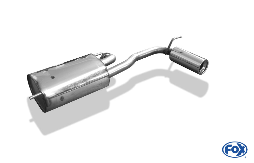 FOX Subaru Justy II für Modelle mit lackierter Stoßstange Endschalldämpfer quer  - 1x90 Typ 13