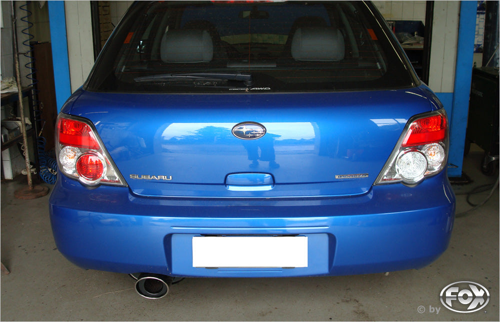 FOX Subaru Impreza GD/ GG - Stufenheck/ Kombi Endschalldämpfer Ø63,5mm - 129x106 Typ 33