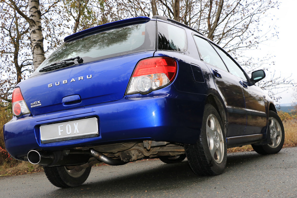 FOX Subaru Impreza GD/ GG - Stufenheck/ Kombi Endschalldämpfer Ø63,5mm - 129x106 Typ 44