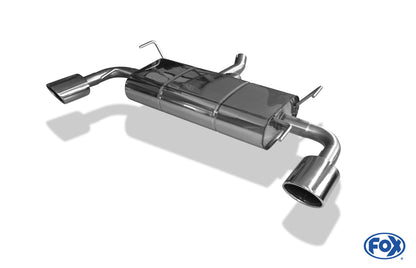 FOX Subaru Impreza GR AWD - Schrägheck Endschalldämpfer quer Ausgang rechts/links - 115x85 Typ 32 rechts/links