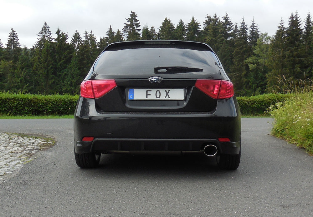 FOX Subaru Impreza GHD Schrägheck Endschalldämpfer quer rechts - 129x106 Typ 32