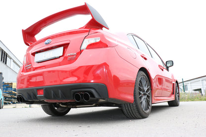 FOX Subaru Impreza GJ 4x4 - WRX Stufenheck Endschalldämpfer rechts/links zweiflutig - 2x90 Typ 12 rechts/links schwarz emalliert