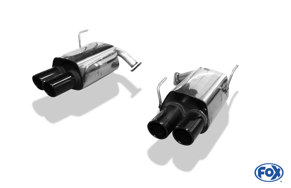 FOX Subaru Impreza GJ 4x4 - WRX Stufenheck Endschalldämpfer rechts/links zweiflutig - 2x90 Typ 12 rechts/links schwarz emalliert