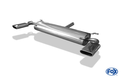 FOX Subaru SVX Endschalldämpfer quer Ausgang rechts/links - 130x50 Typ 52 rechts/links