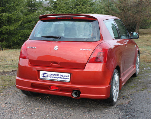 FOX Suzuki Swift III mit Sportstoßstange Endschalldämpfer - 1x90 Typ 13