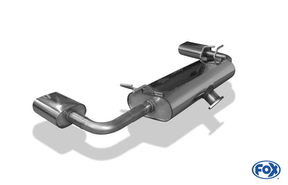 FOX Suzuki Grand Vitara JT - 5-Türer Endschalldämpfer quer Ausgang rechts/links - 160x80 Typ 52 rechts/links