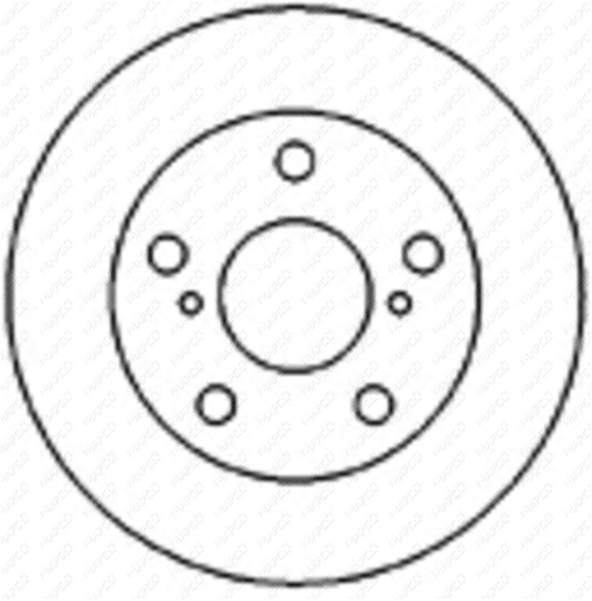MAPCO Bremsscheibe Vorderachse  25554
