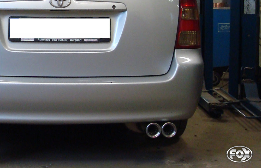 FOX Toyota Corolla E12 Combi Endschalldämpfer - 2x80 Typ 13