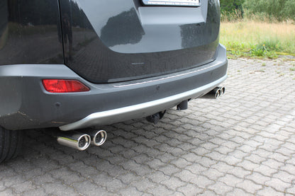 FOX Toyota RAV 4 IV Endrohrsystem rechts/links passend auf original Mittelschalldämpfer - 2x80 Typ 17 rechts/links