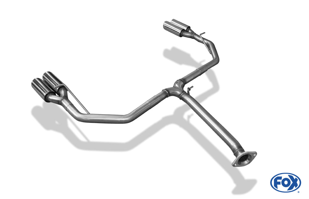 FOX Toyota RAV 4 IV Endrohrsystem rechts/links passend auf original Mittelschalldämpfer - 2x80 Typ 17 rechts/links