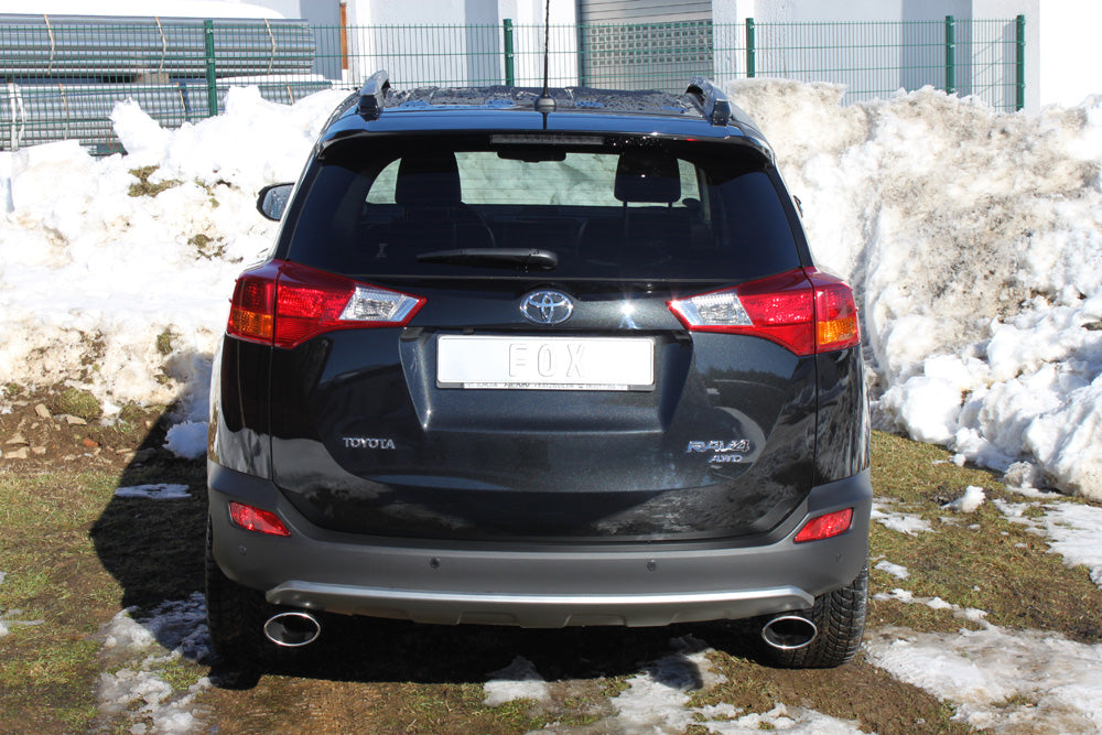 FOX Toyota RAV 4 IV Endrohrsystem rechts/links passend auf original Mittelschalldämpfer - 140x90 Typ 44 rechts/links