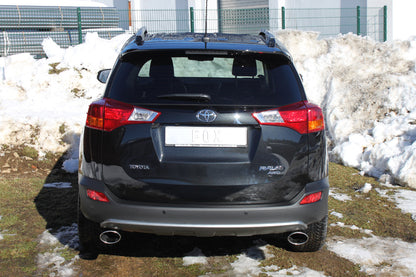FOX Toyota RAV 4 IV Endrohrsystem rechts/links passend auf original Mittelschalldämpfer - 140x90 Typ 44 rechts/links