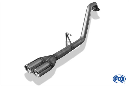 FOX Toyota Hilux III KUN25 - Double Cap - Double Cap Endrohrsystem - 2x80 Typ 17