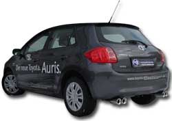 FOX Toyota Auris Benzin Endschalldämpfer rechts/links - 2x90 Typ 13 rechts/links