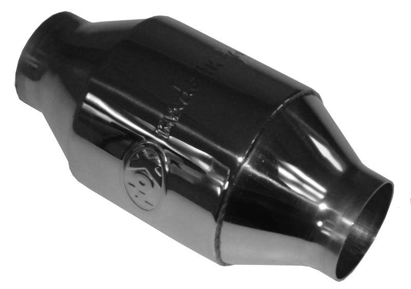 FOX Uni-Metallkat - 100 Zellen - Material: 1.4812 Länge: 230mm/ Anschluss: 62mm  - poliert mit FOX Made in Germany Prägung (ohne Gutachten (laut StVo nicht zugelassen))