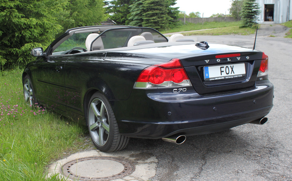 FOX Volvo C70 II - Cabrio Endschalldämpfer quer Ausgang rechts/links - 115x85 Typ 32 rechts/links