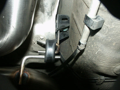 FOX VW Golf IV 3-türig Endschalldämpfer Side Pipe - 130x50 Typ 50 Ausgang auf Fahrerseite