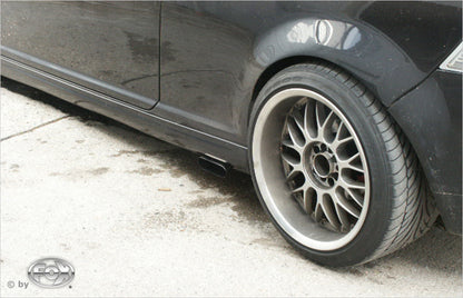 FOX VW Golf IV 3-türig Endschalldämpfer Side Pipe - 130x50 Typ 50 Ausgang auf Fahrerseite