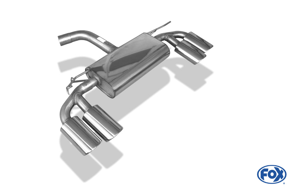 FOX VW Golf VII - starre Hinterachse - Golf R-Optik Endschalldämpfer rechts/links - 2x115x85 Typ 32 rechts/links