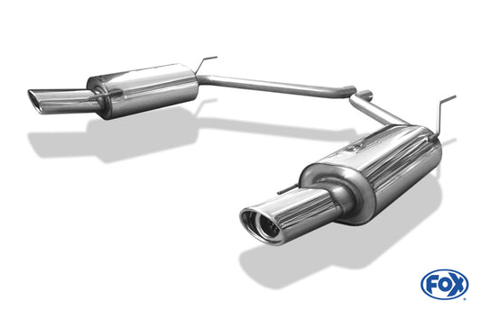 FOX VW Bus T4 Endschalldämpfer rechts/links einflutig - 115x85 Typ 33 rechts/links