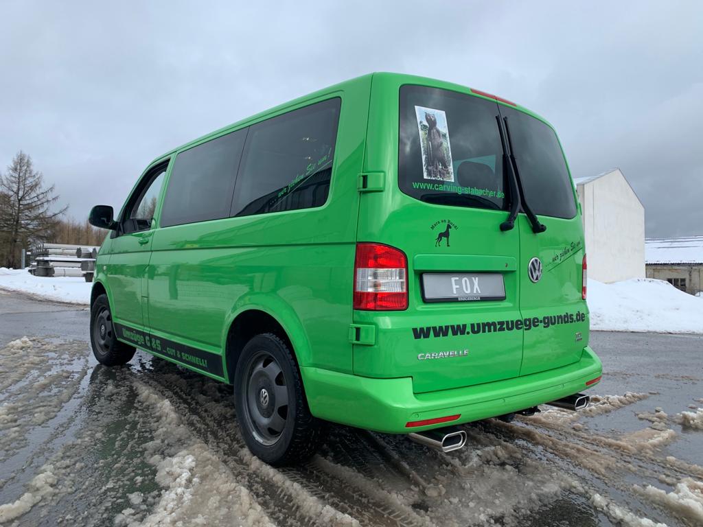 FOX VW Bus T5/ T6 4motion Endschalldämpfer Ausgang rechts/links - 160x80 Typ 53 rechts/links