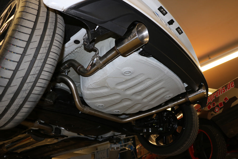 FOX VW UP GTI Endrohrsystem rechts/links passend auf originalen oder FOX-Endschalldämpfer - 1x90 Typ 25 rechts/links