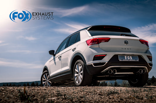 FOX VW T-Roc - Frontantrieb Endschalldämpfer rechts/links - 2x90 Typ 25 rechts/links