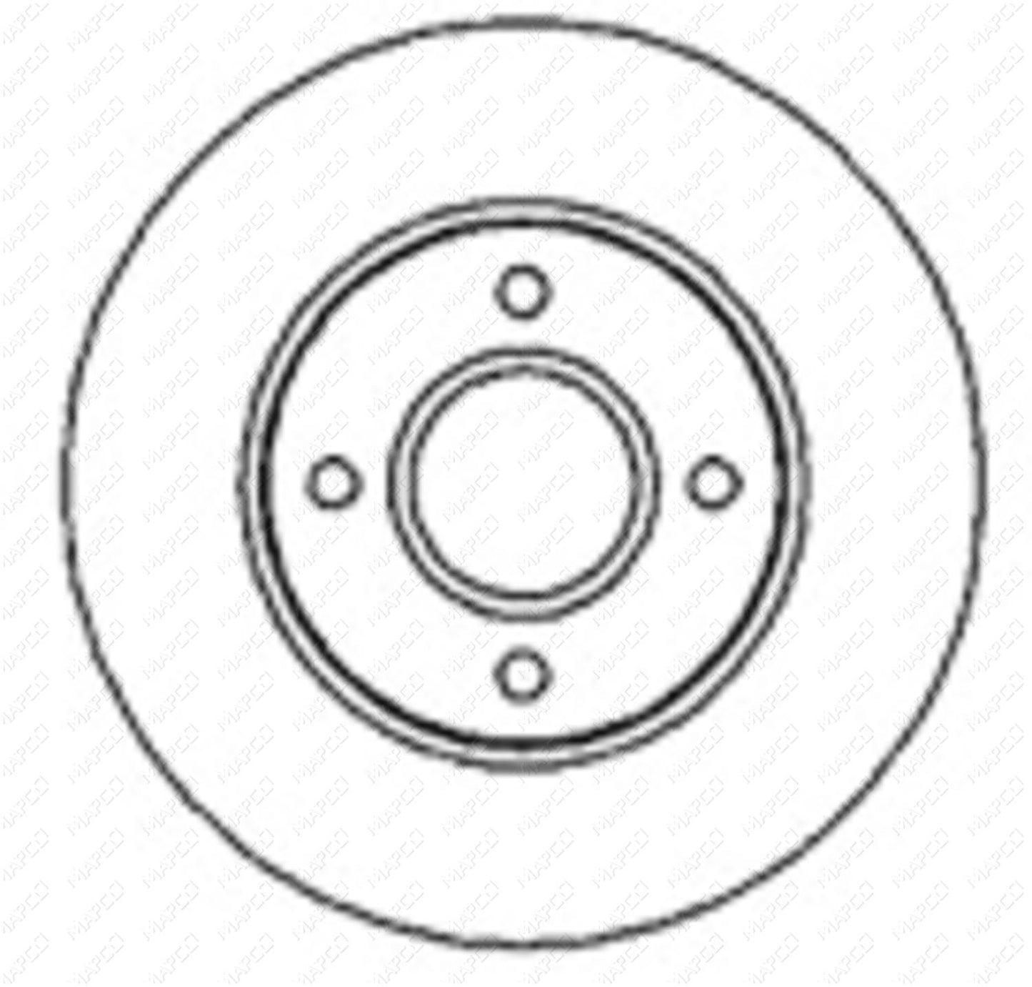 MAPCO Bremsscheibe Vorderachse  15817
