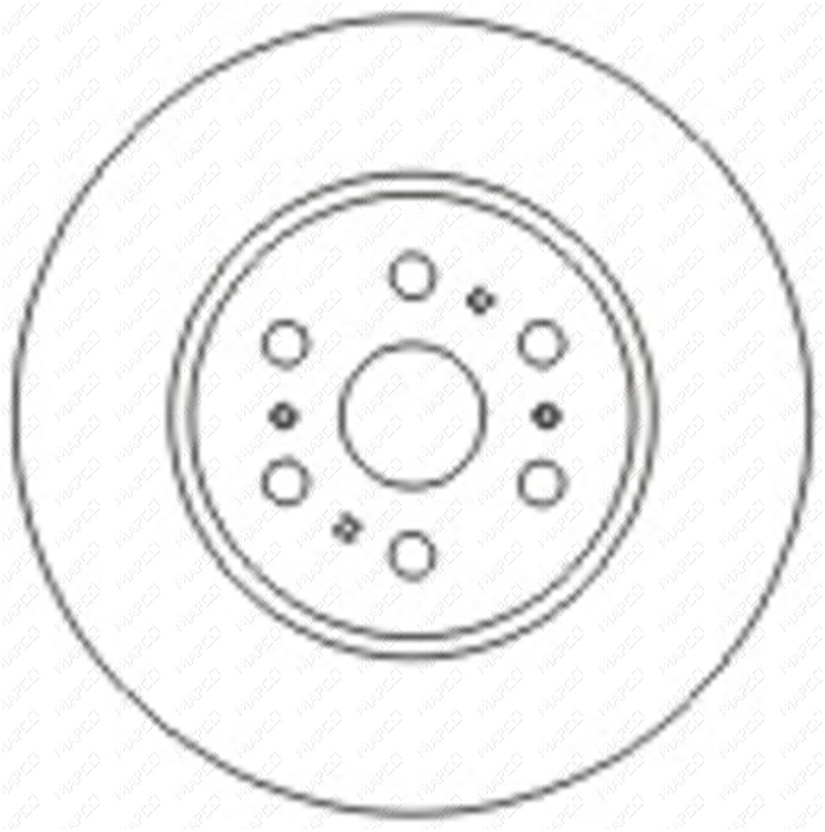 MAPCO Bremsscheibe Vorderachse  45540