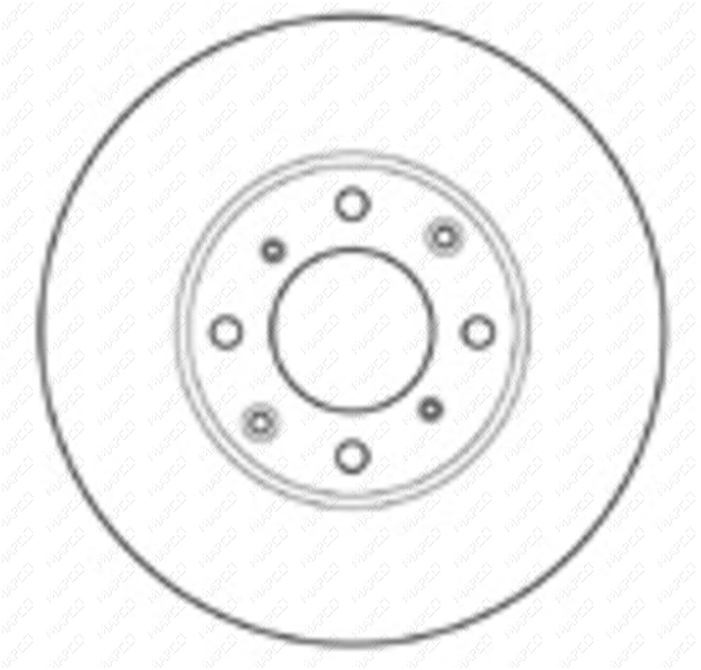 MAPCO Bremsscheibe Vorderachse  15601