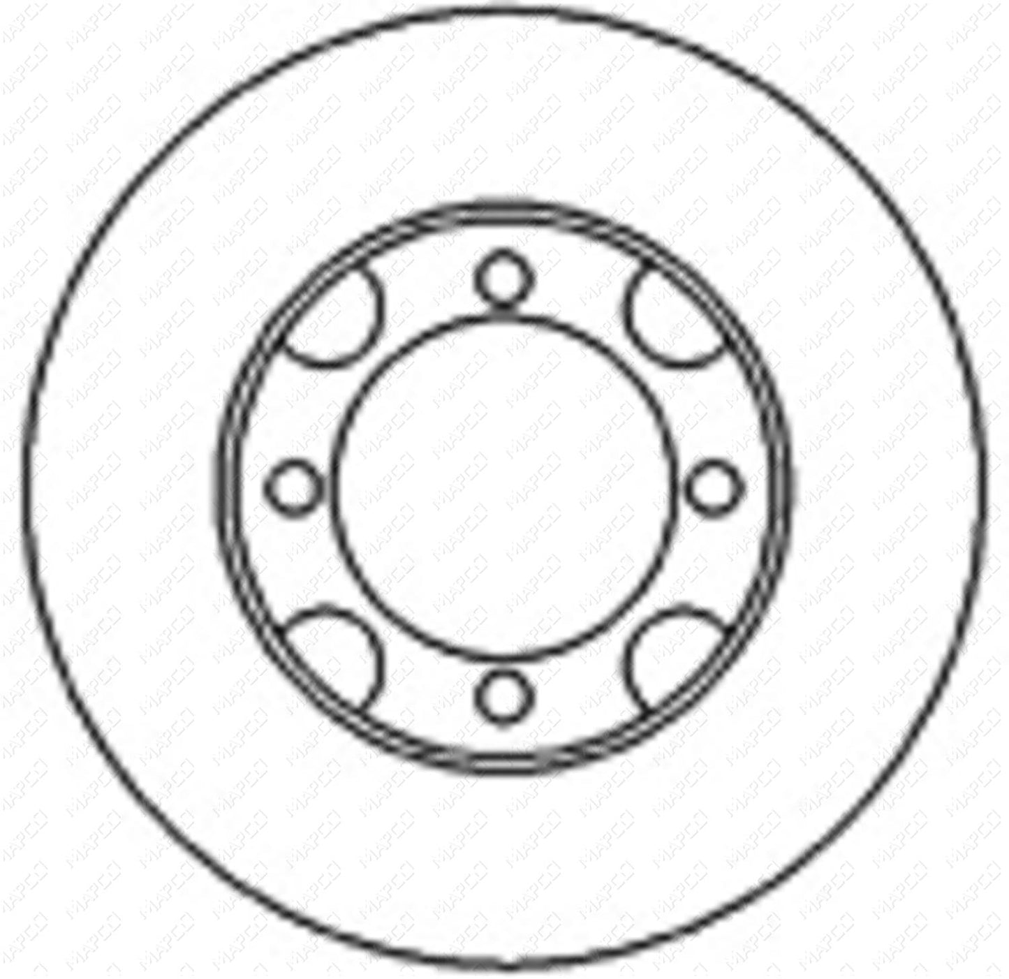 MAPCO Bremsscheibe Vorderachse  25508